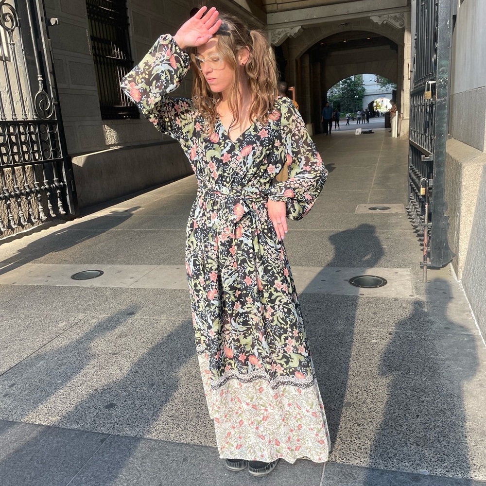 I.N.C international concepts pattern maxi dress